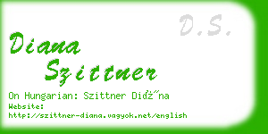 diana szittner business card